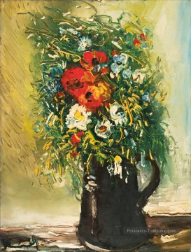 BOUQUET CHAMPETRE Maurice de Vlaminck fleurit l’impressionnisme Peinture à l'huile